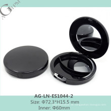 AG-LN-ES1044-2 AGPM Kosmetik Verpackung benutzerdefinierte Kunststoff Runde neue Design Lidschatten Behälter mit Spiegel